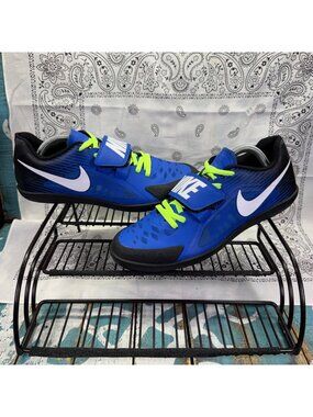 Nike Zoom Rival SD 2 Track & Field Throwing Shoes Blue/Volt 685134-400 Men's 7